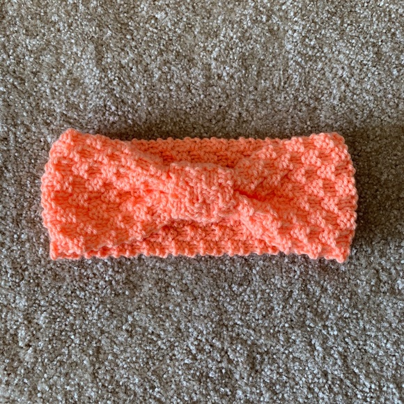 Handmade Accessories - Handmade Peach Knit Headband